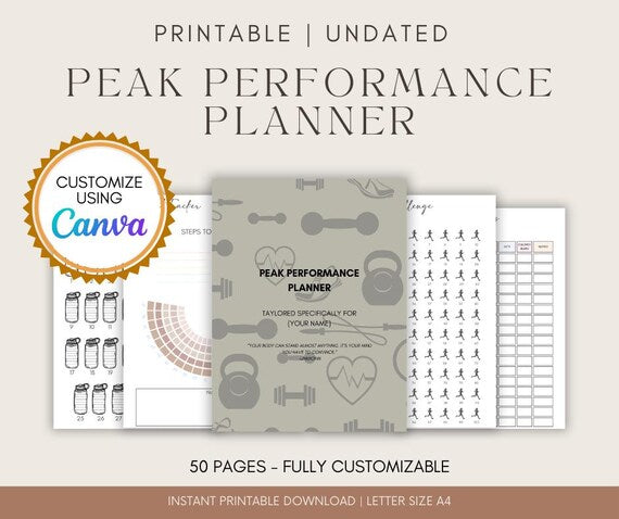 The Peak Performance 4-Week Workout Planner